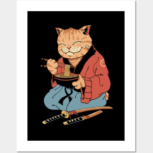 Cat Ramen Posters and Art